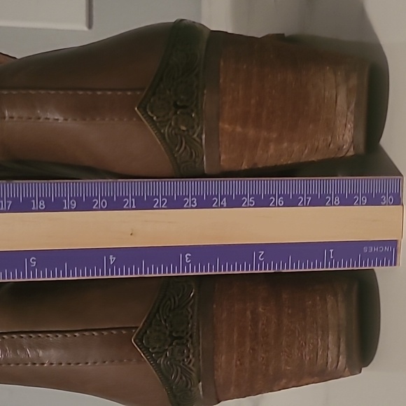 Jeffrey Campbell Cromwell Leather Ankle Boots Booties Sz 7.5 Brown Western Rodeo - Picture 13 of 16